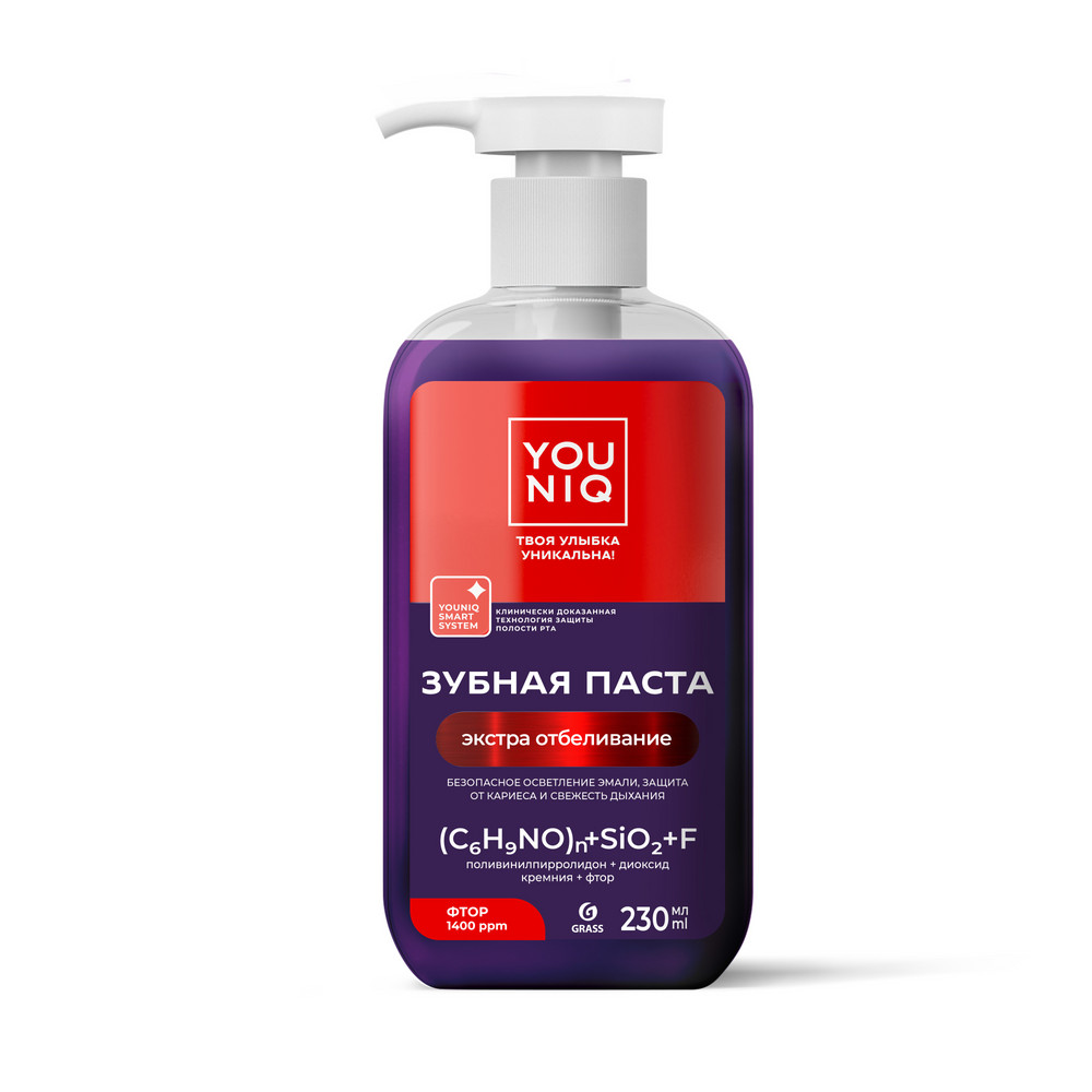 Əlavə Ağardıcı Diş Məcunu (230 ml) YOUNIQ